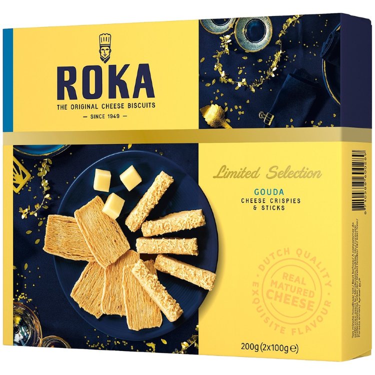 ROKA Biscuit Assortment Goudakeksi & Cheese Stick 200 g