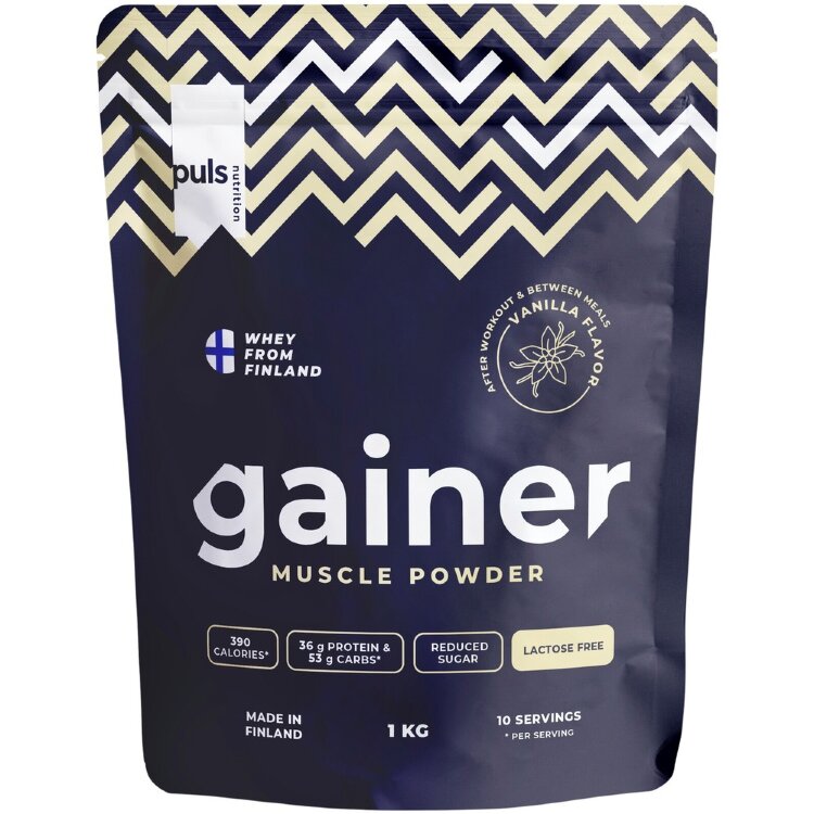 PULS Gainer Muscle Powder Drink Powder Vanilla 1kg