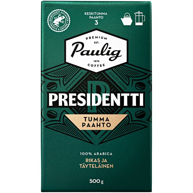 Paulig Presidentti Dark Roast Coffee Ground For Pot 500g
