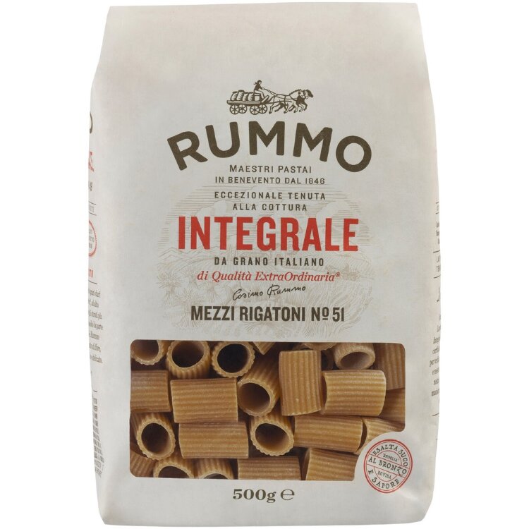 Rummo Whole Grain Mezzi Rigatoni no51 500g
