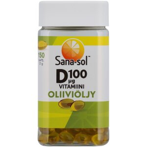 Sana-sol D-vitamin 100µg Olive Oil Capsule 150caps/51g