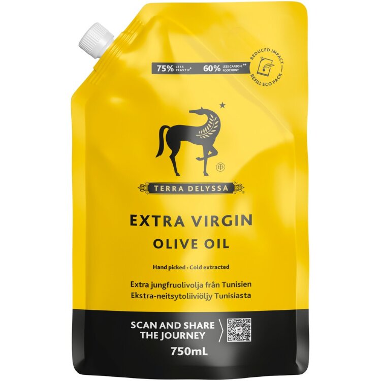 Terra Delyssa Extra Virgin Olive Oil 750ml Refill