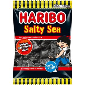 HARIBO Salty Sea 170g Salmiak Candy Bag