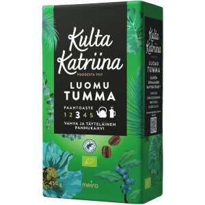 Kulta Katriina Organic Dark Roast Pan Coffee RAC 450g