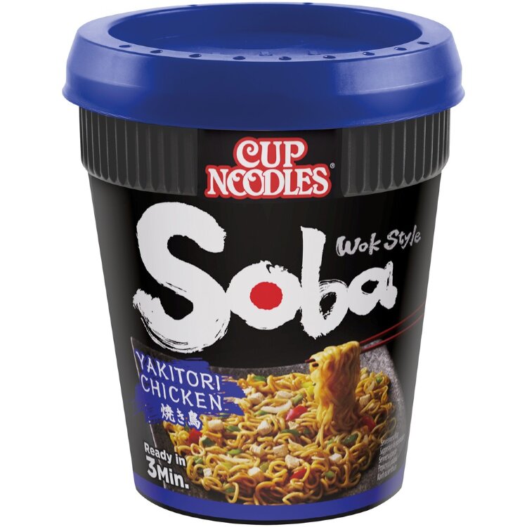Nissin Soba 89g Cup Noodles in Yakisoba Sauce Yakitori Chicken