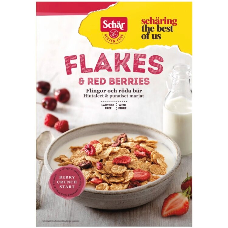 Schär Flakes & Red Berries Cereal Gluten-Free 300g