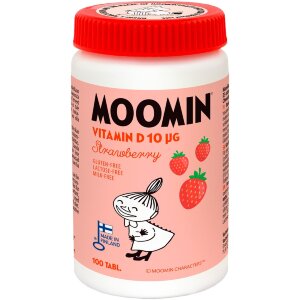 Moomin Vitamin D 10µg Strawberry Chewable Tablet 100tabs Dietary Supplement