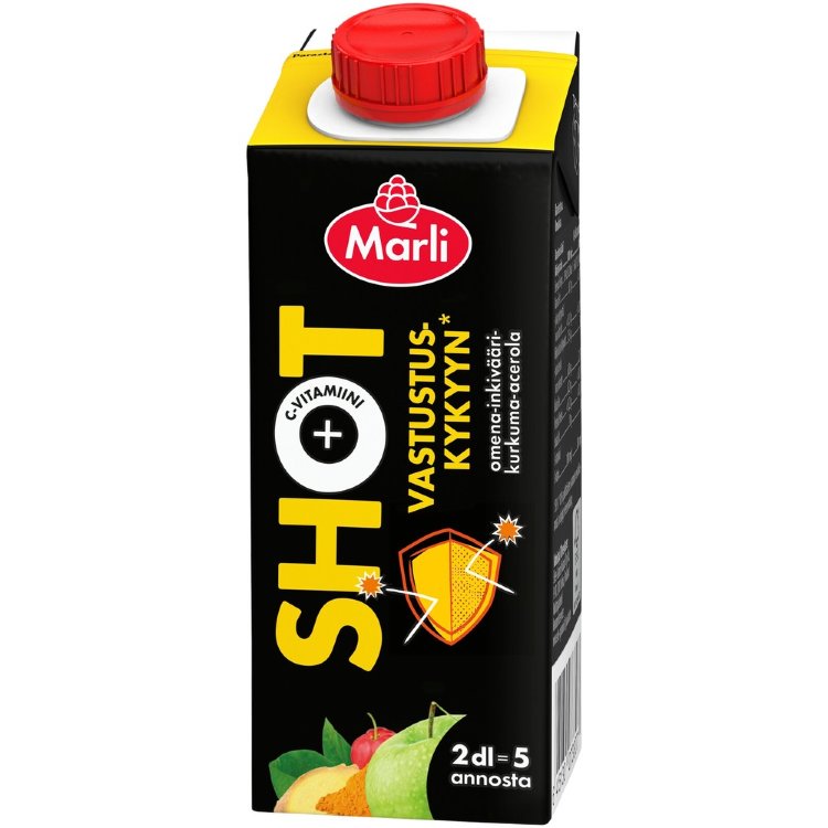 Marli Shot Apple-Acerola-Ginger-Turmeric + Vitamin C 2 dl