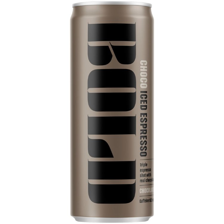 Bold Choco Iced Espresso Coffee Drink with Milk and Chocolate Powder 250ml