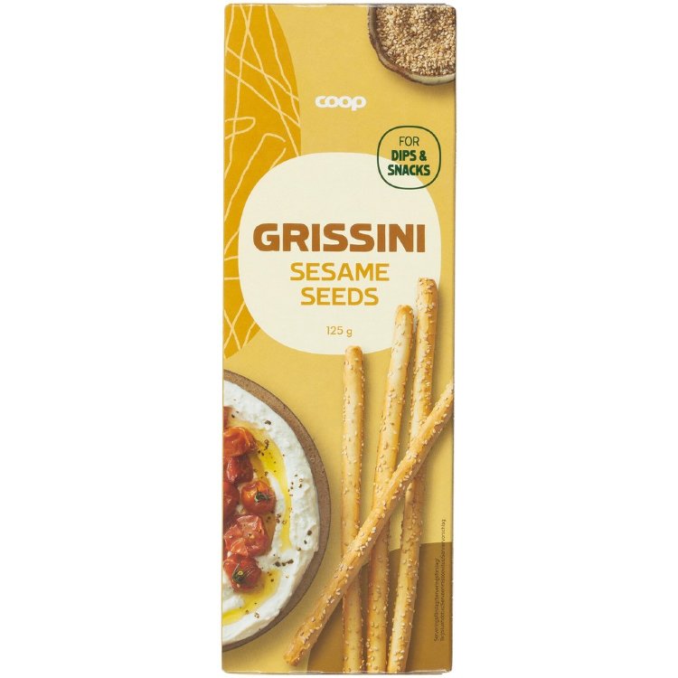 Coop Sesame Seed Grissini Breadsticks 125 g