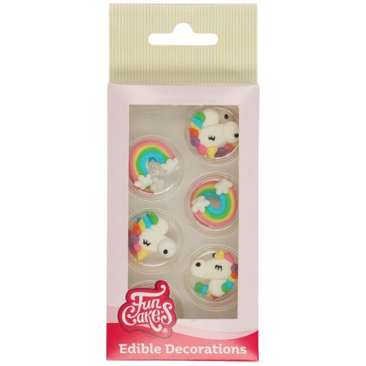 FunCakes Edible Decoration, Unicorns 12pcs
