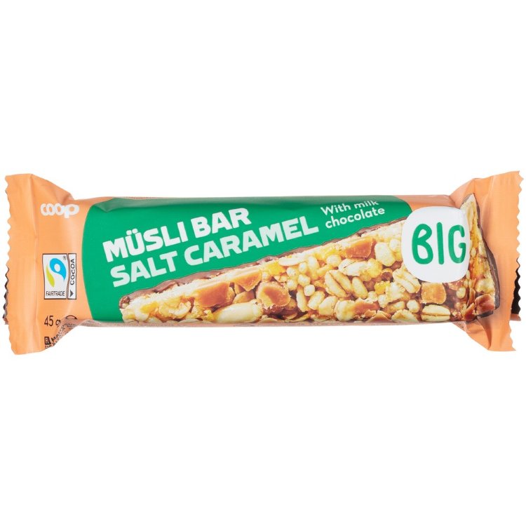 Coop Salty Caramel Muesli Bar 45 g