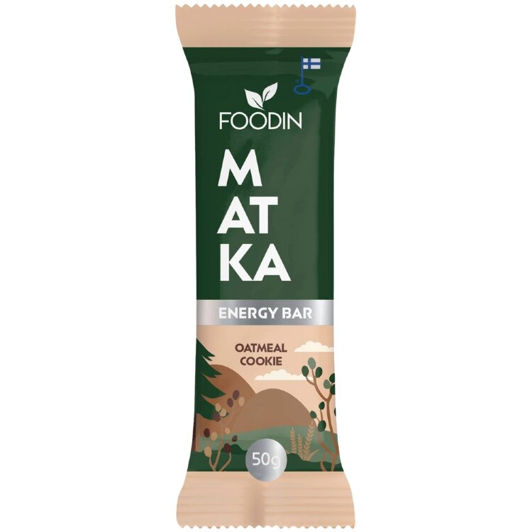 Foodin MATKA Energy Bar, Oatmeal Cookie, 50g