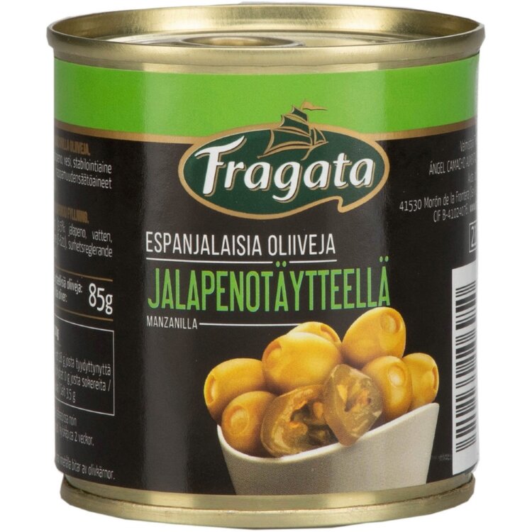 Fragata Spanish Olives with Jalapeno Filling 200g/85g