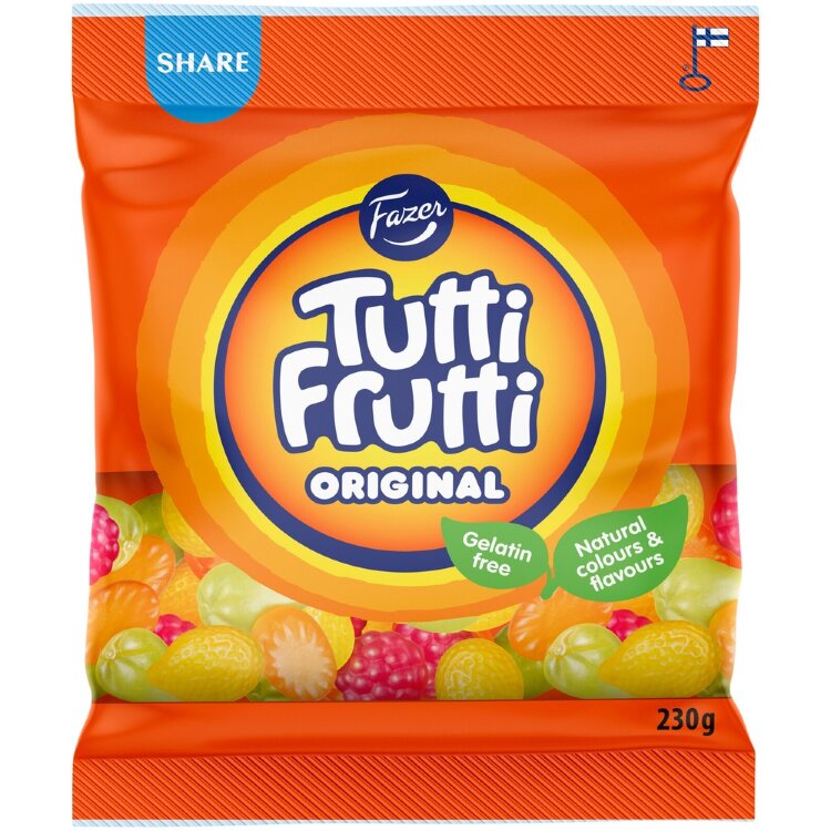 Fazer Tutti Frutti Original Candy Bag 230g