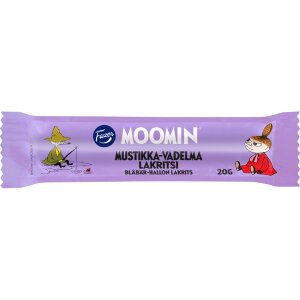 Fazer Moomin Blueberry-Raspberry Licorice Bar 20g