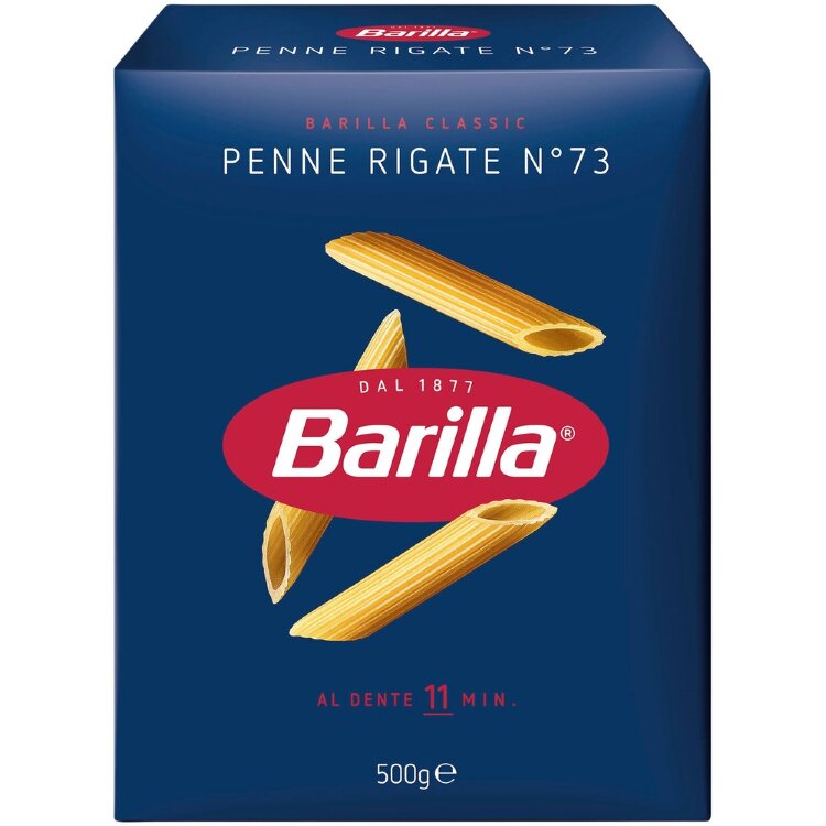 Barilla Penne Rigate No73 Durum Wheat Pasta 500g