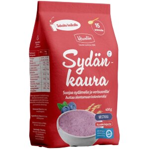 Hirvelän Sydänkaura Blueberry 450 g