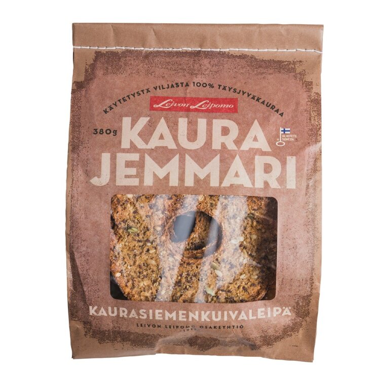 Leivon Bakery Oat Jammer 380g Oat Seed Crispbread