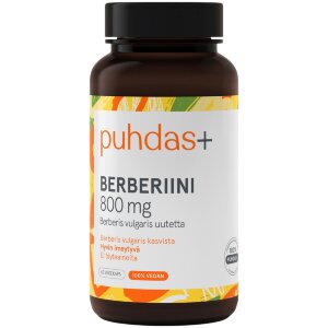 Puhdas+ Berberine 800 mg 60 vegekaps