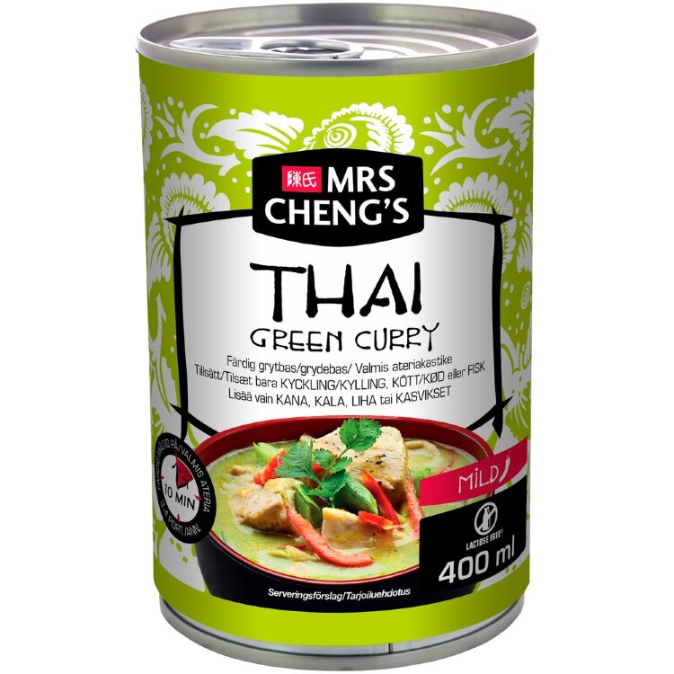 Mrs Cheng's Thai Green Curry Ready Meal Sauce 400ml