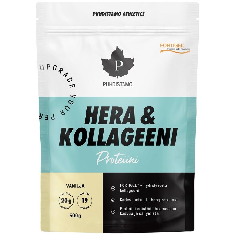 Puhdistamo Athletics Whey & Collagen Vanilla 500 g