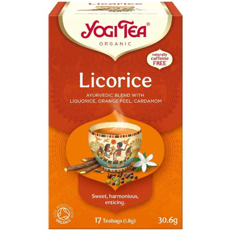 Yogi Tea Organic Licorice Spice Tea Ayurvedic 17x1.8g