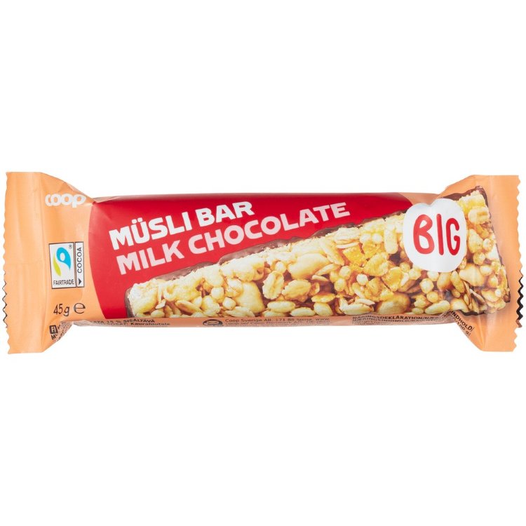 Coop Chocolate Muesli Bar 45 g