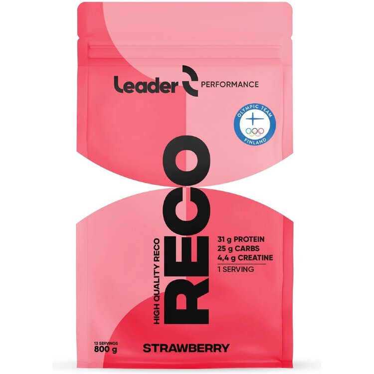 Leader Performance Reco Protein-Carbohydrate Powder Strawberry Flavored 800 g