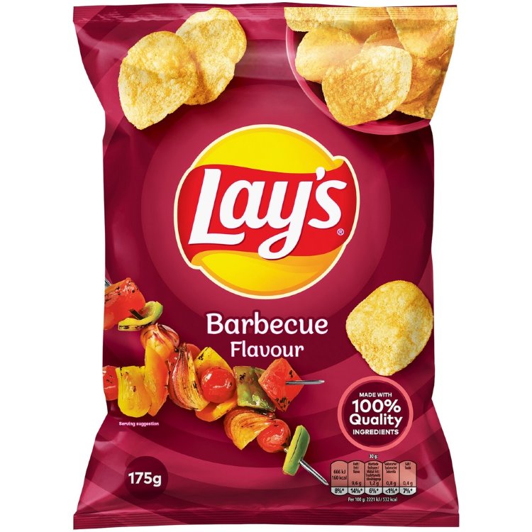 Lay's Barbecue Seasoned Potato Chips 175g