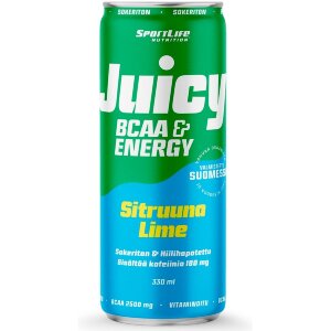SportLife Nutrition Juicy BCAA 330ml Lemon/Lime Carbonated Refreshing Drink