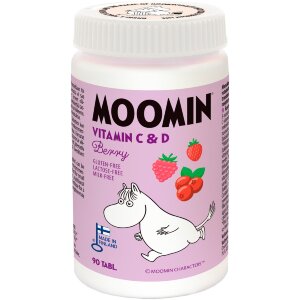 Moomin C & D Vitamin Berry Chewable Tablet 90 Tabs Dietary Supplement