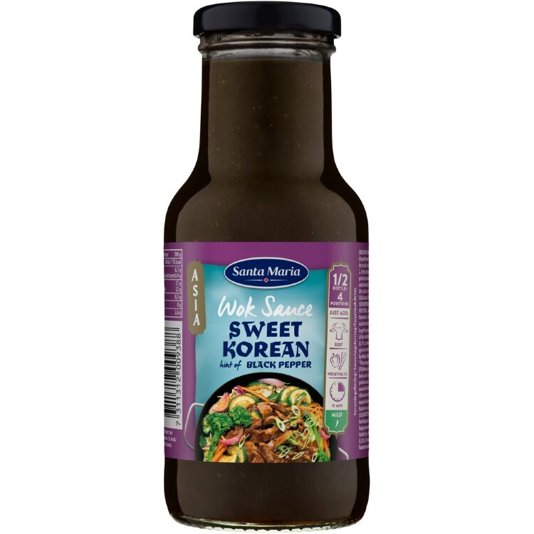 Santa Maria 250ml Wok Sauce Sweet Korean Black Pepper