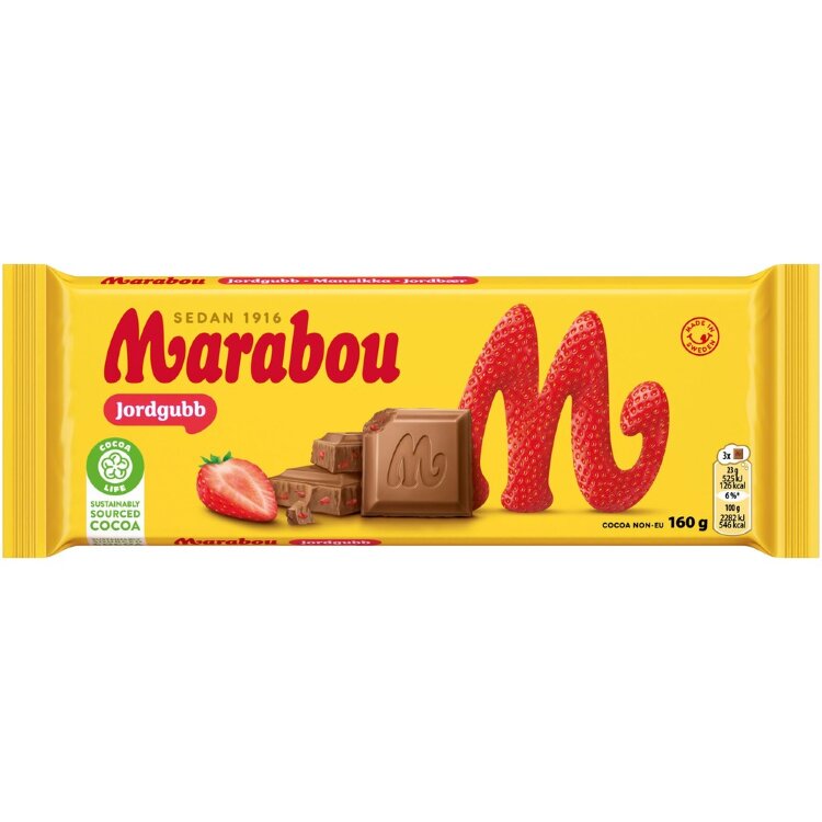 Marabou Jordgubb Chocolate Bar 160g