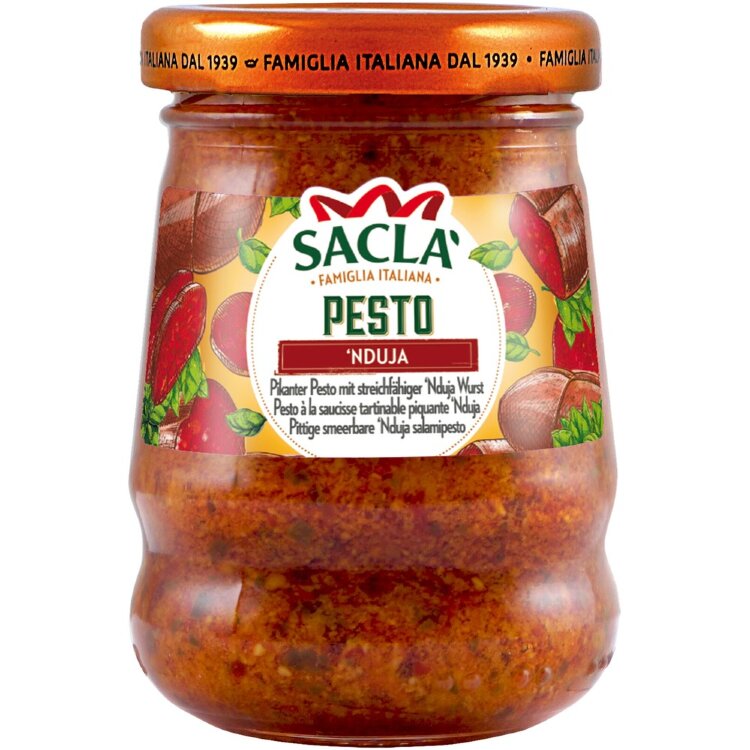 Saclà 90g 'Nduja Salami Pesto