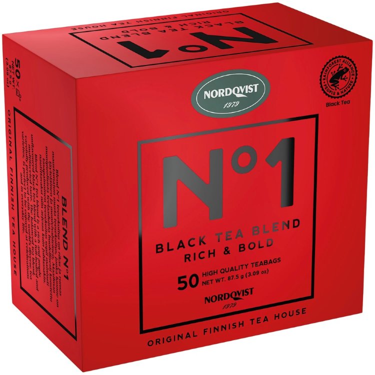 Nordqvist Blend No 1 Black Tea Bags 50x1.75g RFA