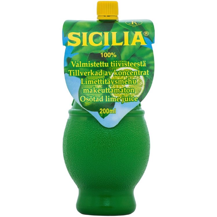 Sicilia Lime Juice 200ml Unsweetened