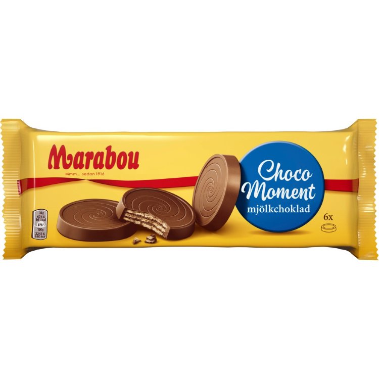 Marabou Choco Moment Milk Chocolate Treat Biscuit 180g