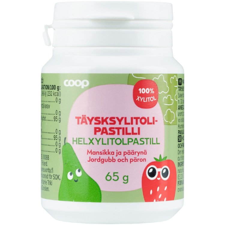 Coop Full Xylitol Lozenge Strawberry-Pear 65 g
