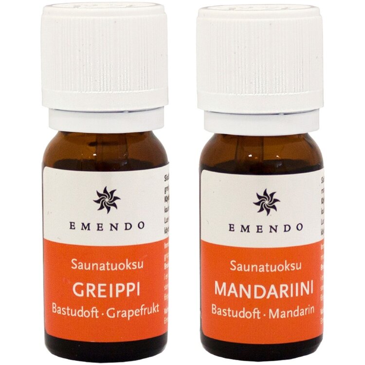 Emendo 2x10ml Sauna Scents Grapefruit And Mandarin