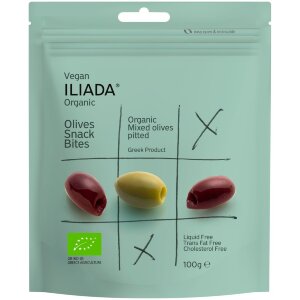 Iliada Pitted Organic Olives 100 g