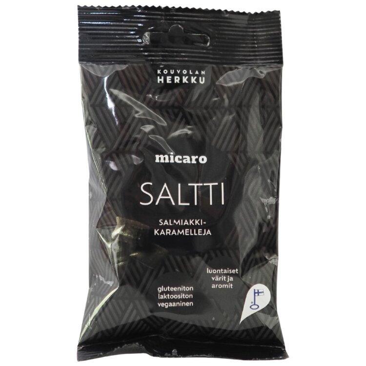 Kouvola Herkku Salty Salmiakki Caramels 80 g