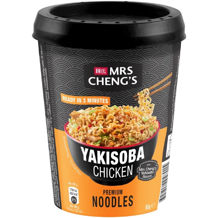 Mrs Cheng's Yakisoba Cup Noodles Chicken 93g