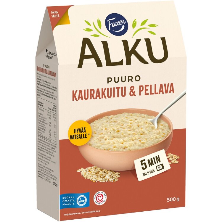 Fazer Alku Oat Fiber & Flaxseed Porridge 500 g