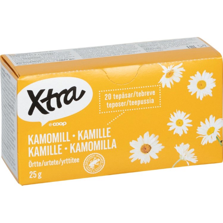 Xtra chamomile herbal tea 20 x 1.25 g