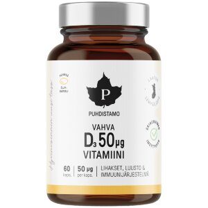 Puhdistamo Strong Vitamin D 50 µg 60 capsules