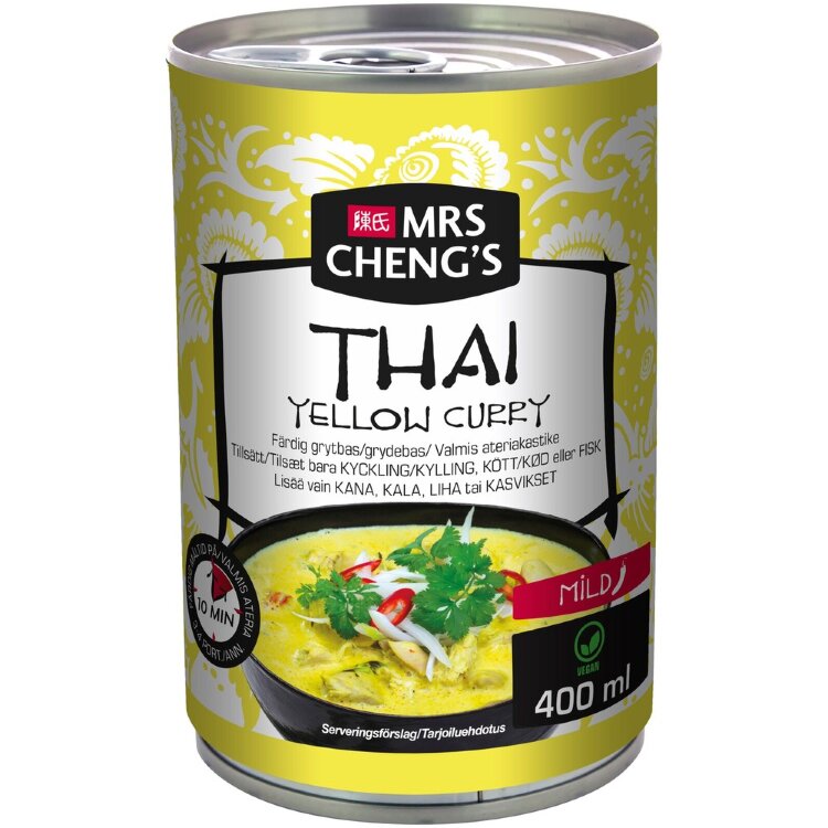 Mrs Cheng's Thai Yellow Curry Ready Meal Sauce 400ml