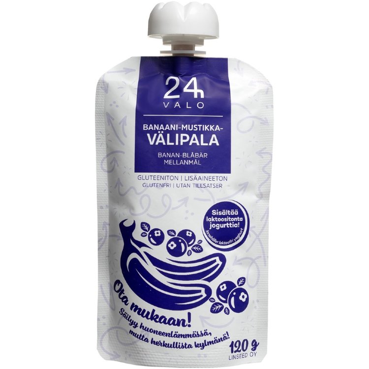 VALO24h Banana-Blueberry Snack 120 g