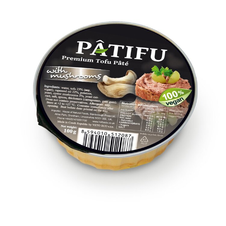 PÂTIFU tofupatee osterivinokas 100g