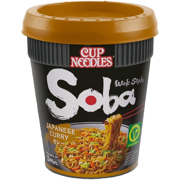 Nissin 90g Soba Cup Japanese Curry Noodles